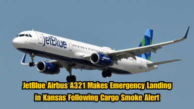 JetBlue Airbus A321 Makes Emergency Landing in Kansas Following Cargo Smoke Alert